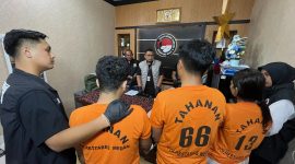 Satresnarkoba Polrestabes Medan membongkar jaringan peredaran pod getar asal Malaysia dan menyita 295 vape narkoba dari tiga pelaku di sejumlah lokasi di Kota Medan. (Foto/ist).