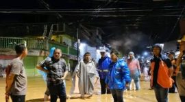 Wali Kota Sibolga Tinjau Lokasi Banjir. (Foto/ist).